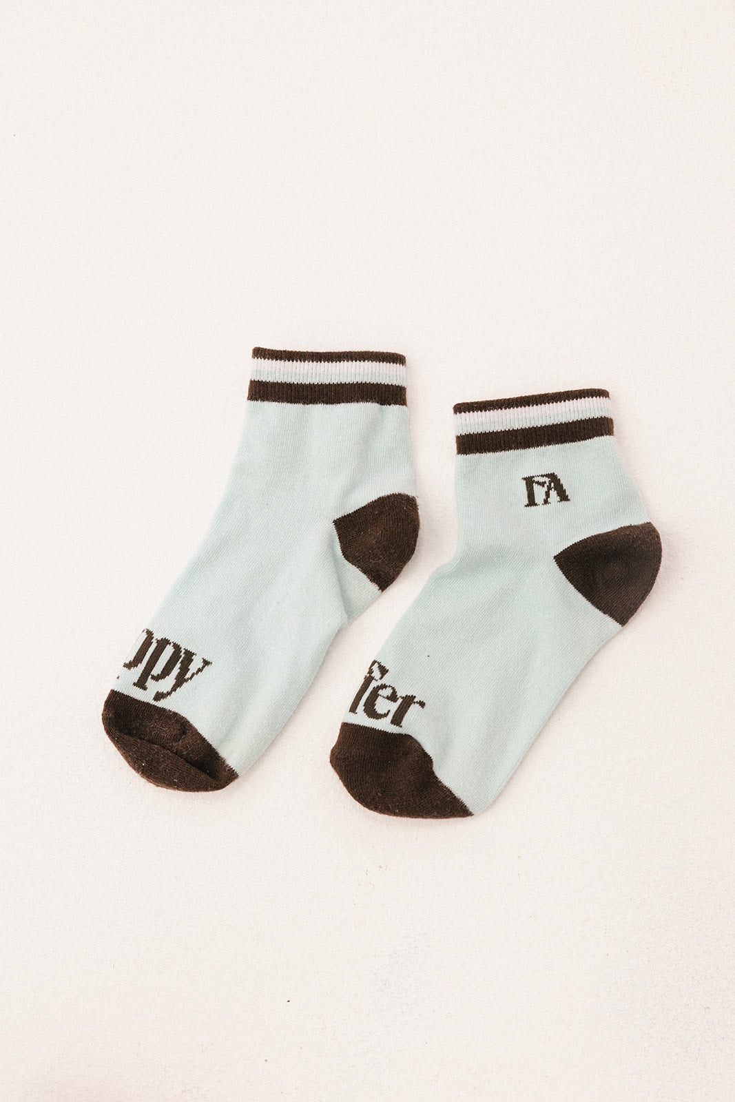 Happy Golfer Quarter Sock - Blue Sky Horse