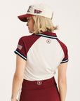 Raglan Angie Polo - Heritage/Wine