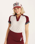 Raglan Angie Polo - Heritage/Wine