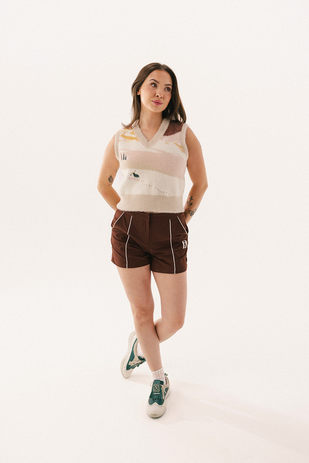 Powder Sweater Vest - Clay
