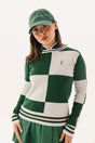 DOROTHY SWEATER - GREEN CHECKERED