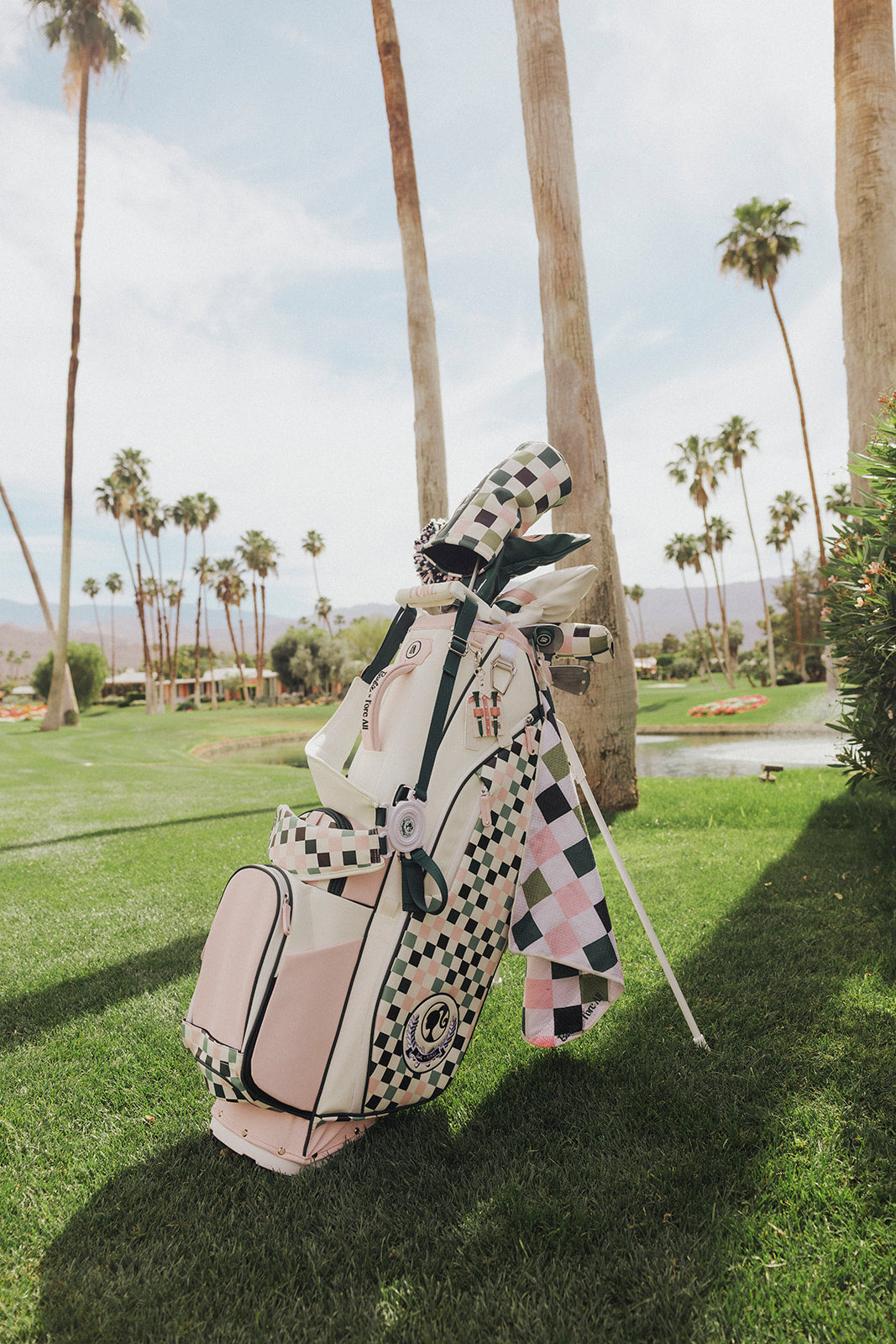 Muse Jacket Bag Charm - Pink/White