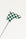 Checkered green and white golf club head cover on a white background