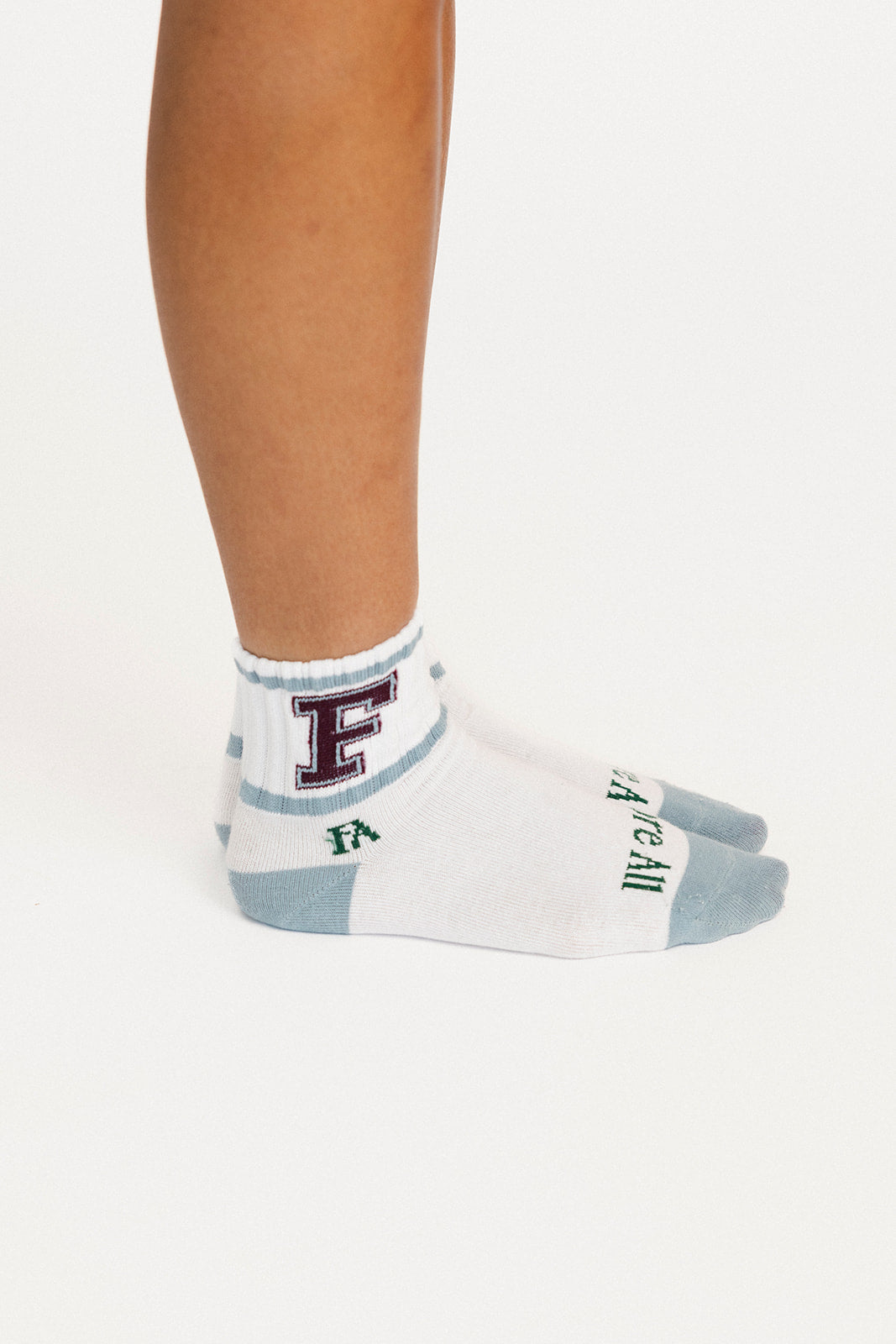 Varsity Quarter Sock - Smoke Blue