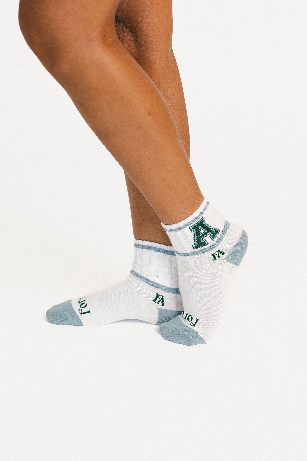Varsity Quarter Sock - Smoke Blue