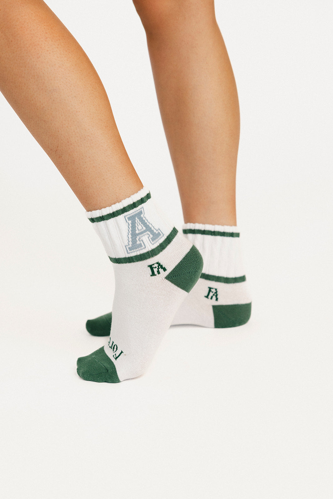 Varsity Quarter Sock - Green