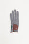 Fore All golf glove with a merlot retro patterned design on a white background