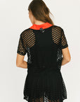 Meadow Mesh Polo - Coal Black