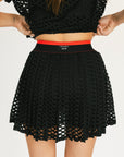 Meadow Mesh Skirt - Coal Black