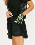Meadow Mesh Skirt - Coal Black