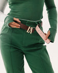 Country Club Belt - Bourbon/Pink