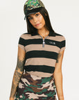 Sunshade Polo - Coal Black/Ginger Snap