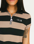 Sunshade Polo - Coal Black/Ginger Snap