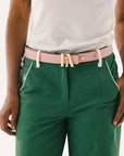 Country Club Belt - Bourbon/Pink