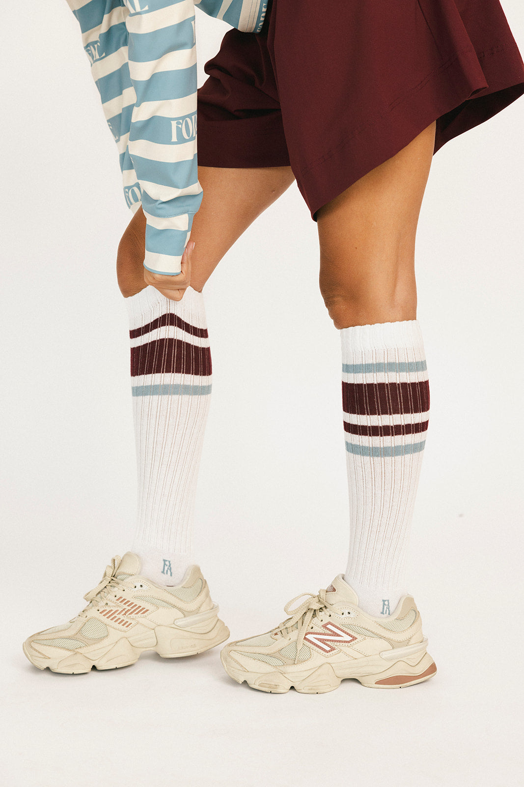 Beckham Knee High Sock - Merlot