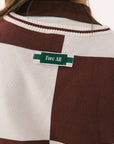 Dorothy Sweater - Bourbon Checkered