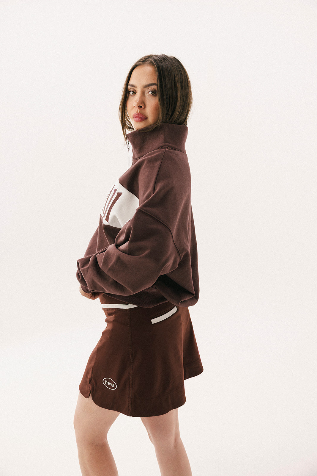 Fore All Zip-Up - Bourbon
