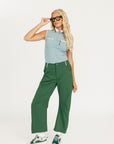 Bennett Barrel Pant - Green