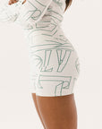 Biddy Shorties - Green Scattered