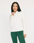 Micky Quarter Zip - White