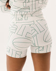 Biddy Shorties - Green Scattered