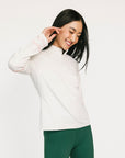 Micky Quarter Zip - White
