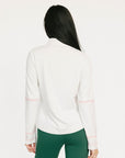 Micky Quarter Zip - White