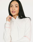 Micky Quarter Zip - White