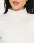 Micky Quarter Zip - White
