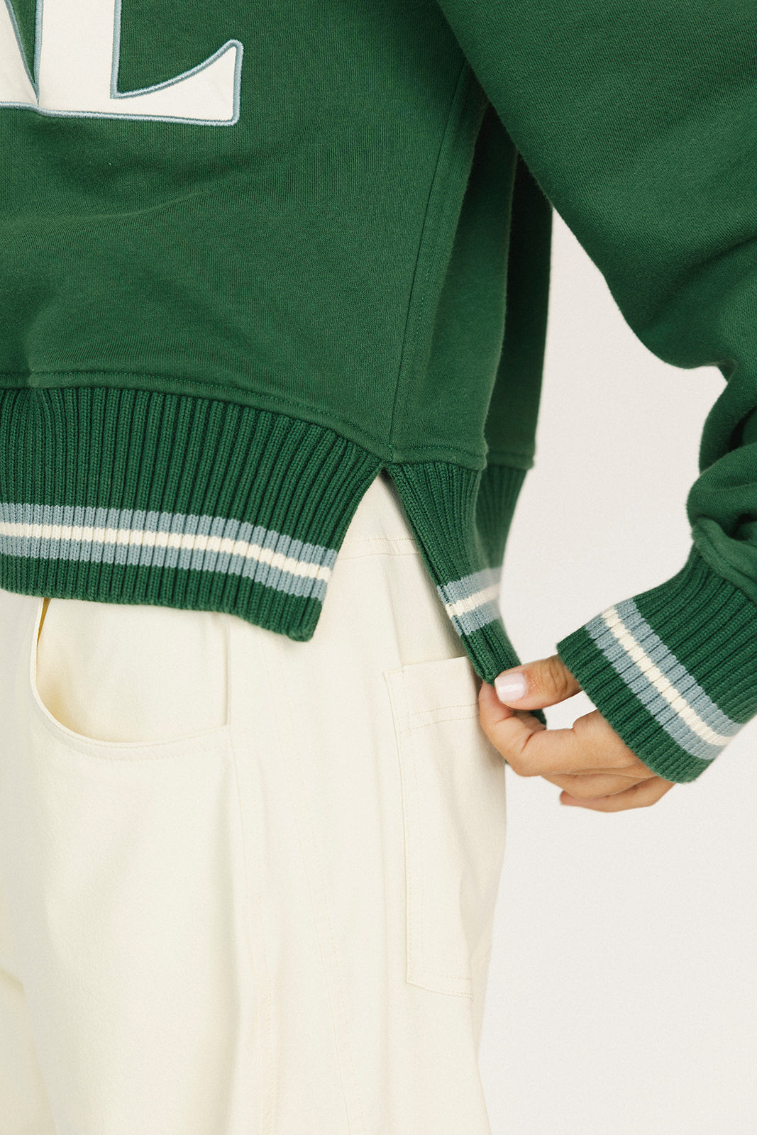 Harvard Half Zip - Green