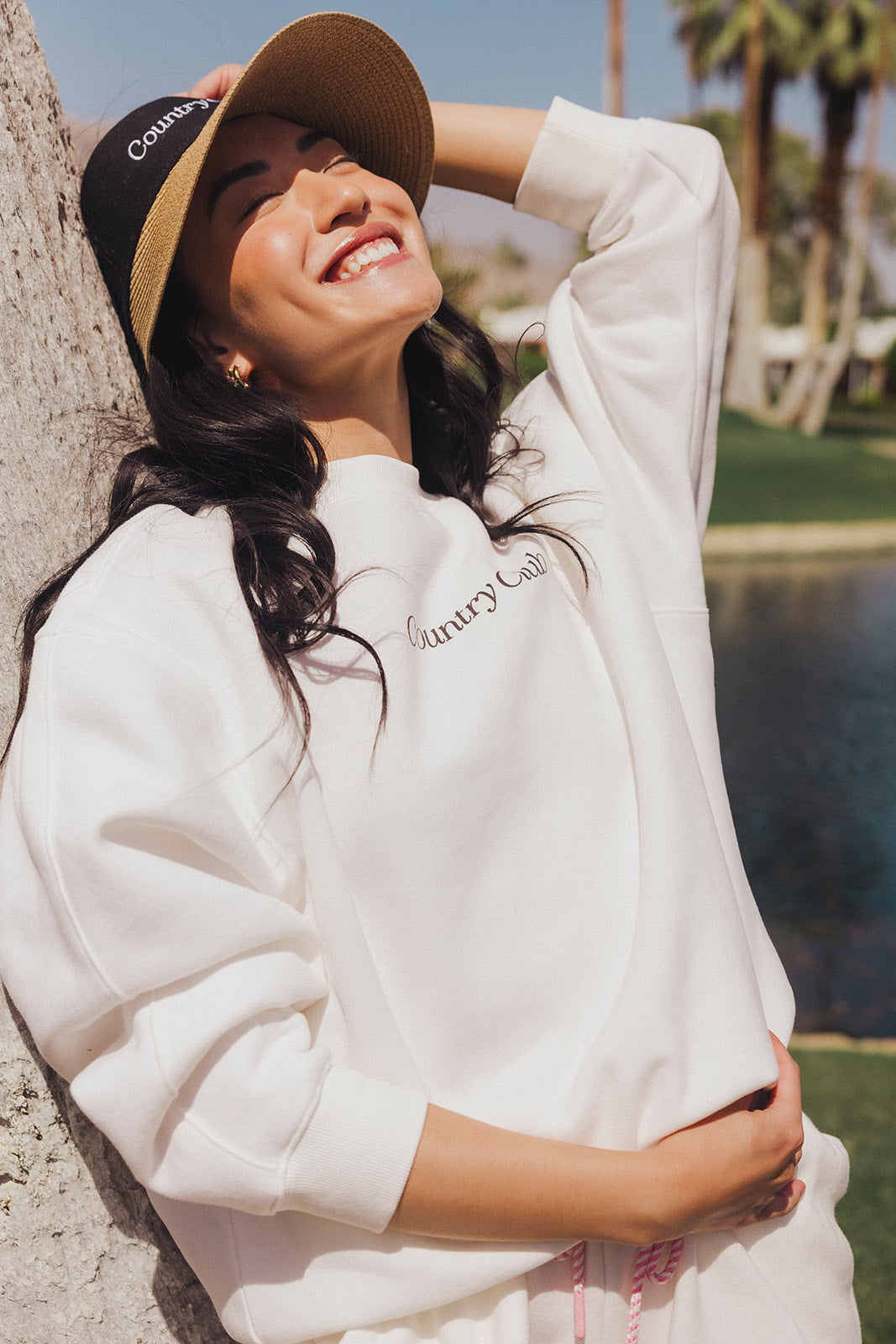 Country Club Crewneck - White