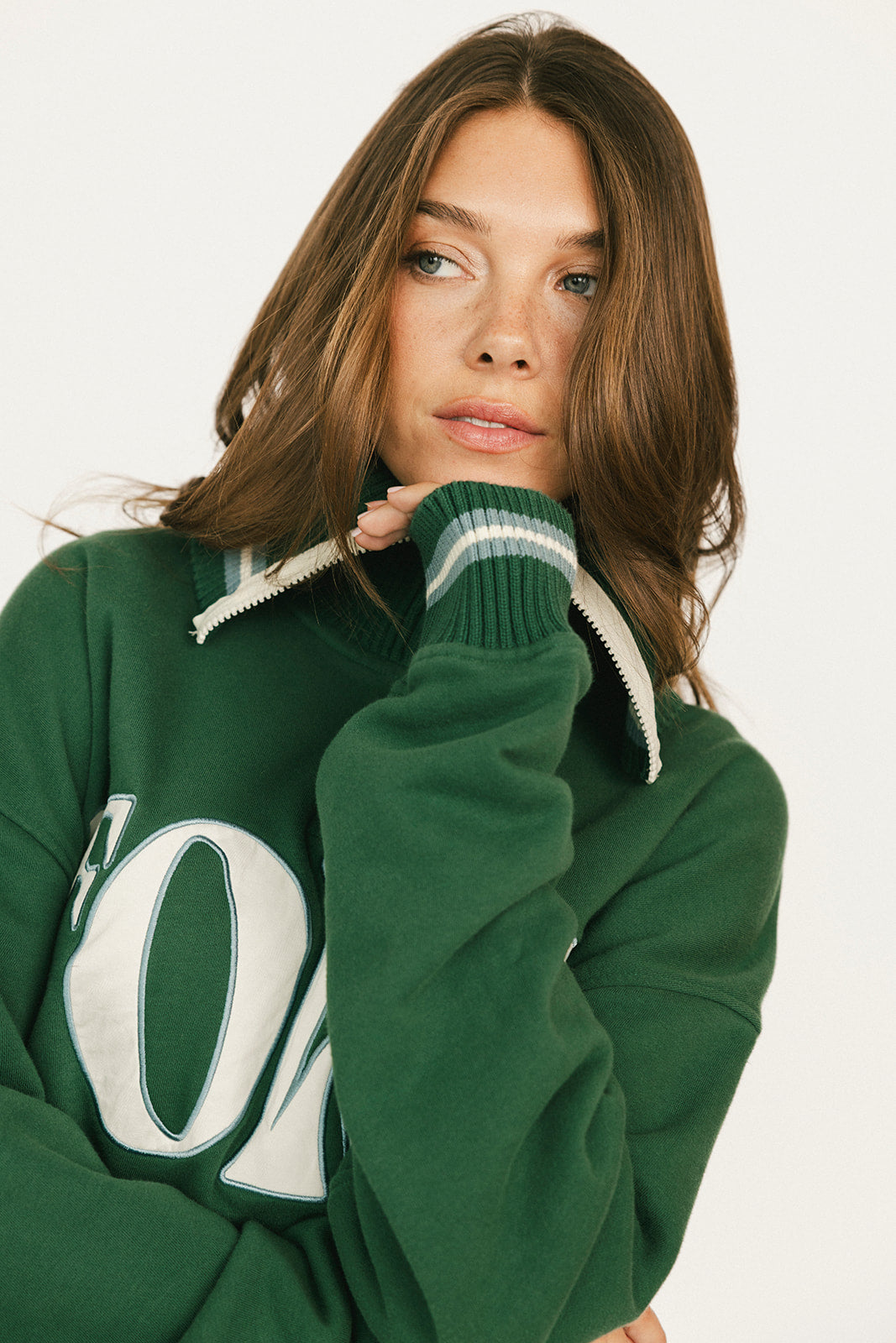 Harvard Half Zip - Green – foreall.com