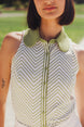 PUTTING GREEN/WHITE CHEVRON