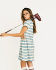 Poppy Dress - Smoke Blue/Angora Fore