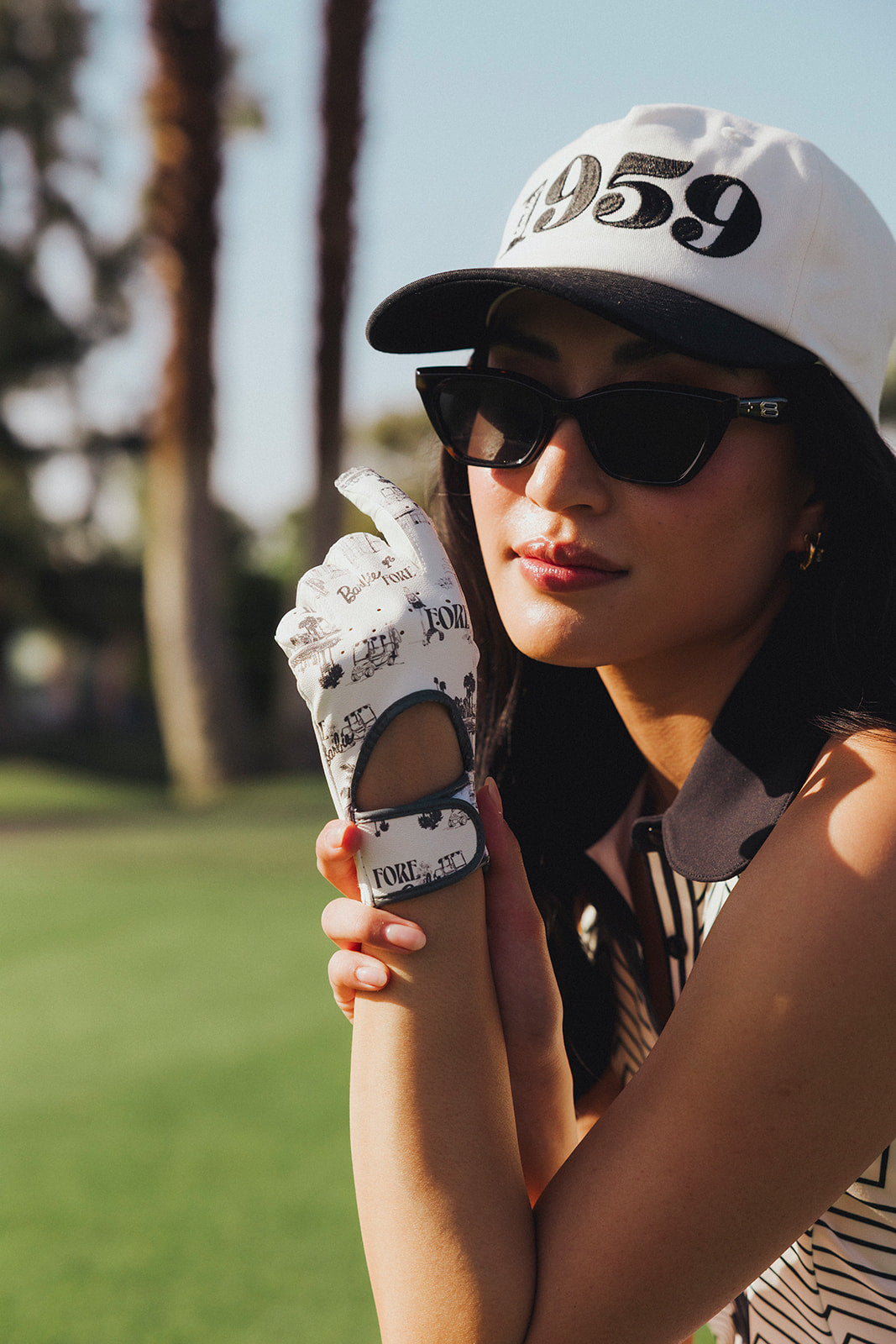 1959 Hat - 1959 White/Black