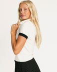 Peony Polo - Cloud White