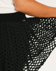 Meadow Mesh Skirt - Coal Black