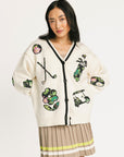 Icon Cardigan - Cloud White