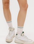 Charlie Crew Sock - Pink/White Checkered