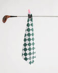 Fore All X Ghost Golf Magnetic Towel - Green Checkered