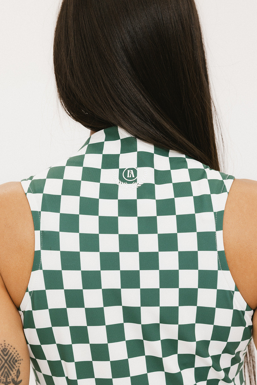 Erin Dress - Green/White Checkered XS Erin Dress - Green/White Checkered XS