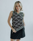 Jen Sweater Vest - Vintage Floral