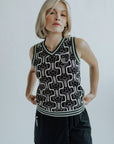 Jen Sweater Vest - Vintage Floral