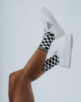 Charlie Crew Sock - Green Checkered