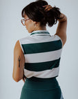 Club Moore Polo - Green Stripes