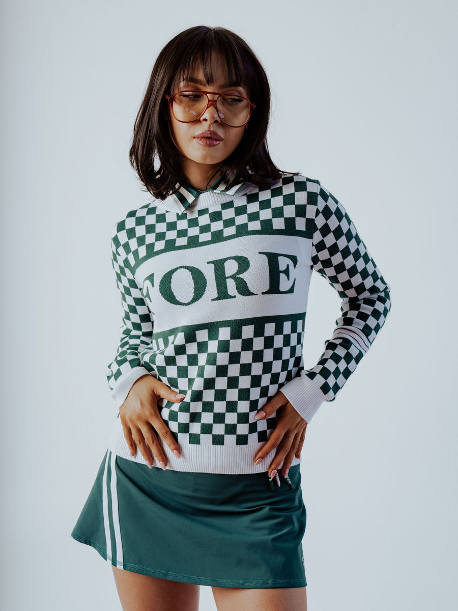 Fore Sweater - Checkered - Green