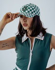 Cass Hat - Green Checkered