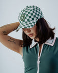 Cass Hat - Green Checkered