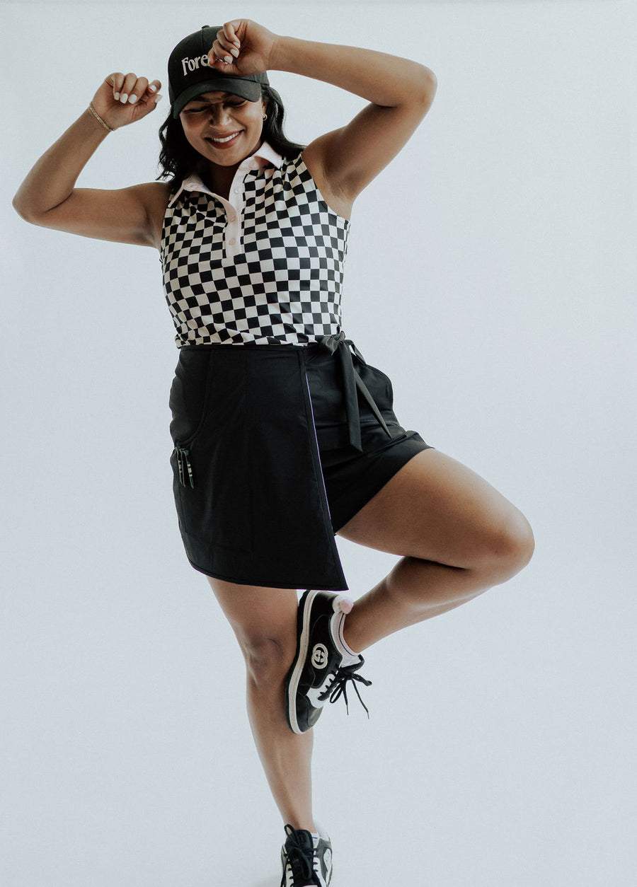 Ruby Polo Checkered