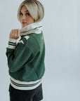 Monroe Half Zip Green